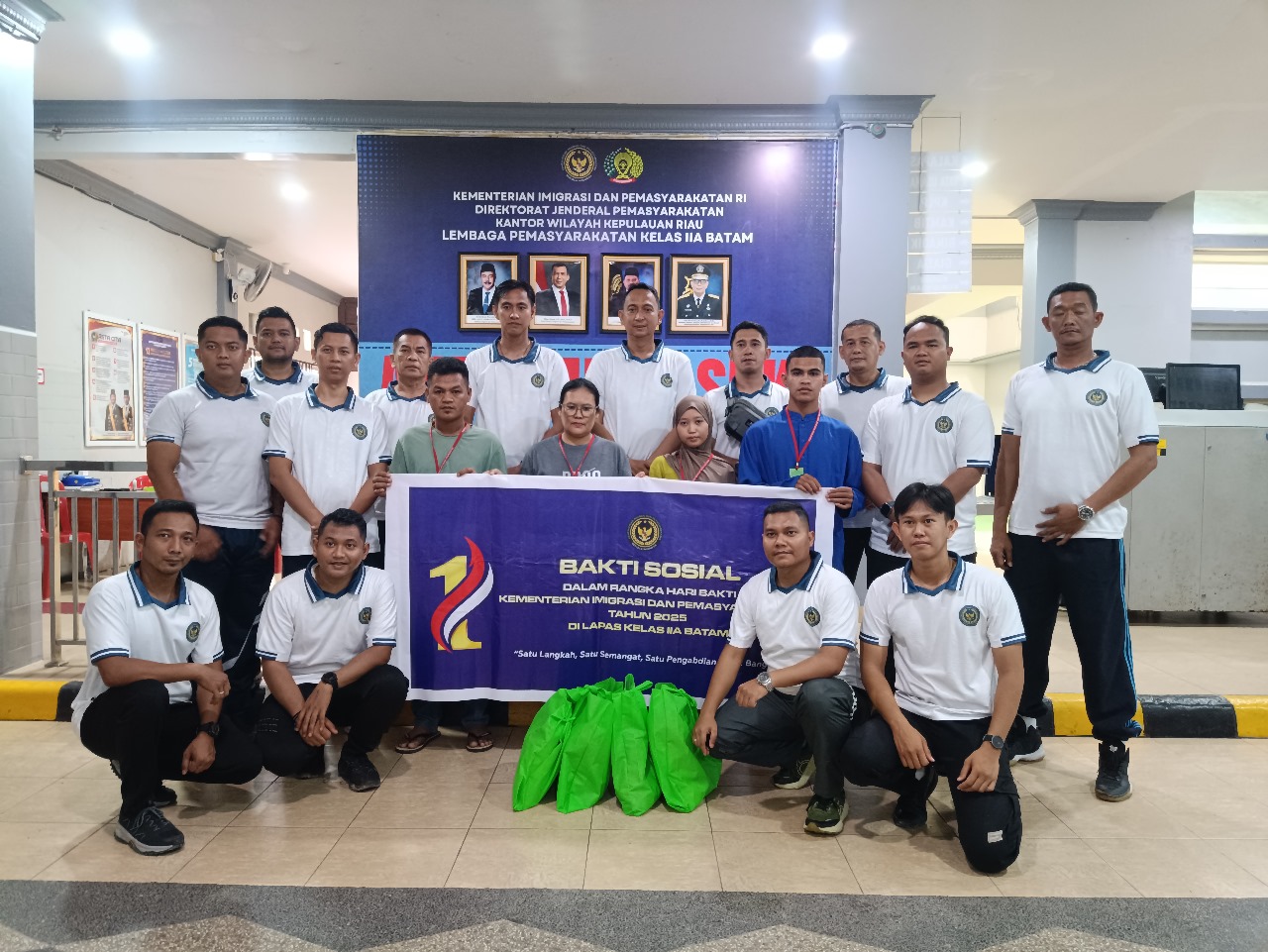 Menuju Hari Bakti Imigrasi dan Pemasyarakatan,Lapas Batam Tebar Kepedulian