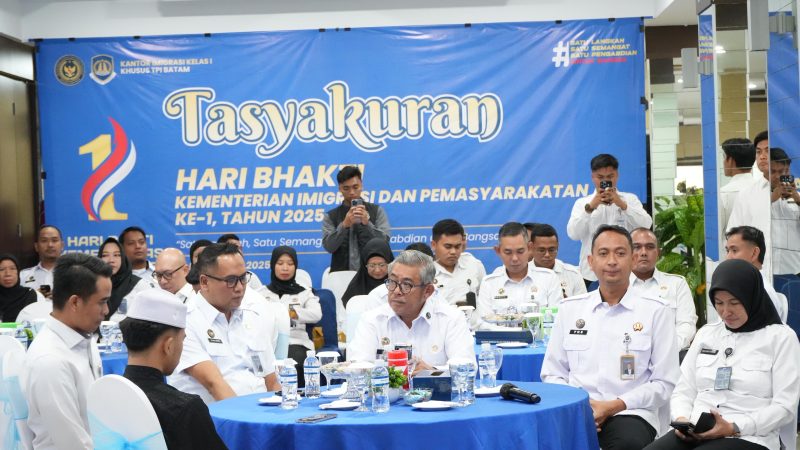 LAPAS BATAM HADIRI TASYAKURAN PERDANA HARI BAKTI KEMENTERIAN IMIGRASI DAN PEMASYARAKATAN