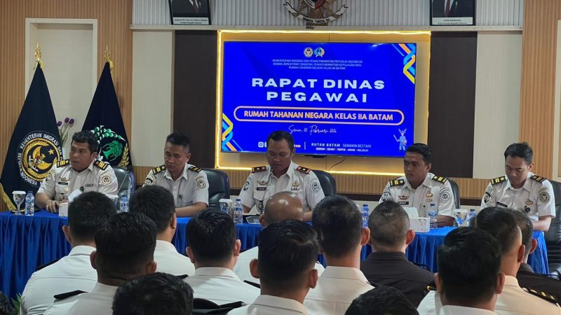 RUTAN BATAM GELAR RAPAT DINAS PEGAWAI