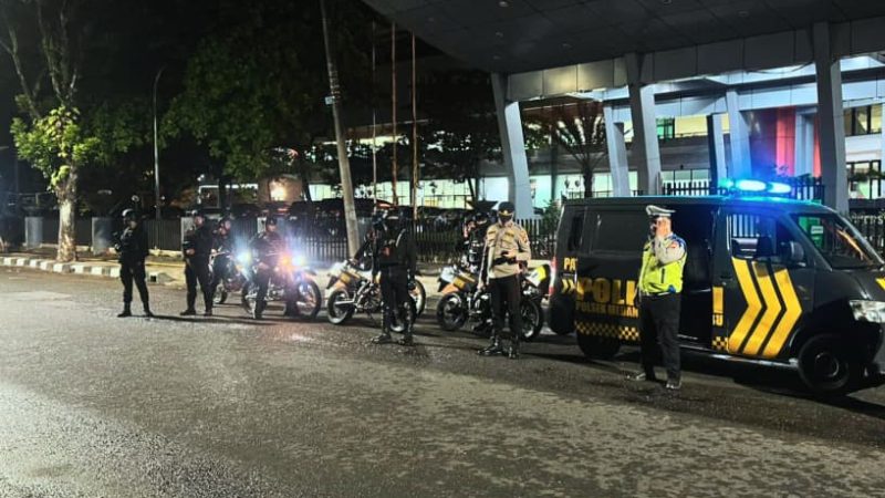 Brimob Polda Sumut Gelar Patroli Skala Besar, Antisipasi Gangguan Kamtibmas di Tiga Rayon