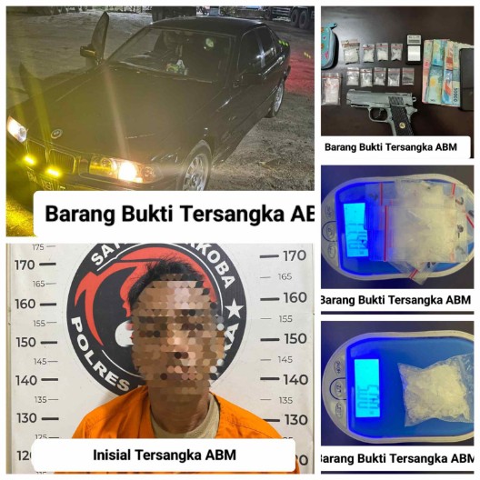 Polres Batu Bara Tangkap Pengedar Narkoba di Tanjung Gading, Sabu 16,4 Gram dan Airsoft Gun Disita 