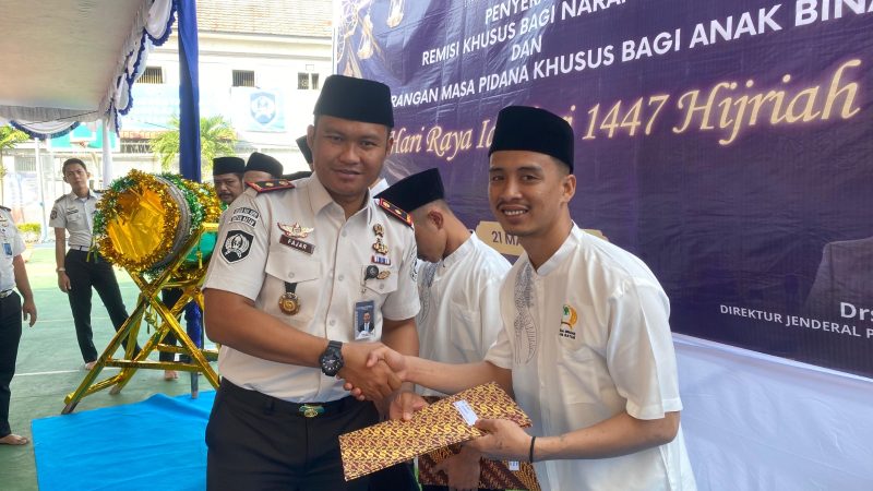 241 WARGA BINAAN TERIMA REMISI, 3 ORANG LANGSUNG MENGHIRUP KEBEBASAN