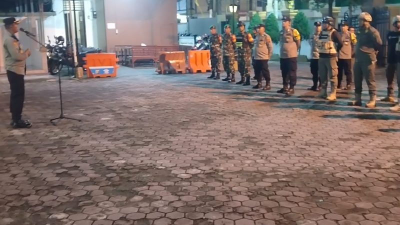 Polsek Medan Baru Gelar Apel Gabungan 3 Pilar dan Patroli Malam Cegah Kriminalitas