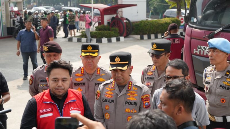Polda Sumut dan Polrestabes Medan Kawal Distribusi BBM, Pastikan Pasokan dan Pelayanan di SPBU Berjalan Lancar