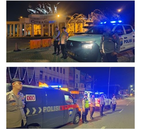 Polsek Medan Baru Gelar Patroli Malam, Wilkum Terpantau Aman