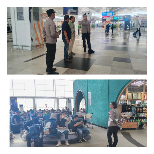 Pasca Pembatalan Sejumlah Penerbangan, Kapolresta Deli Serdang Pantau Terus Situasi di Bandara Kualanamu