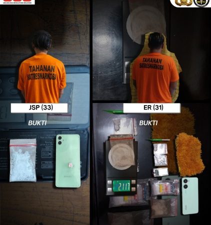 Komitmen Perangi Narkoba, Satresnarkoba Polres Binjai Tangkap Dua Pengedar Dan Amankan Barang Bukti Sabu