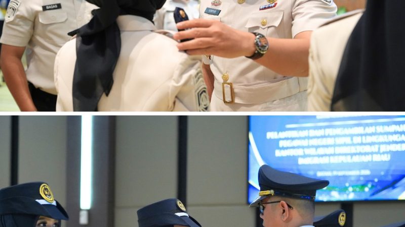 Kantor Wilayah Direktorat Jenderal Imigrasi Kepulauan Riau Laksanakan Pelantikan dan Pengambilan Sumpah Janji 205 ASN