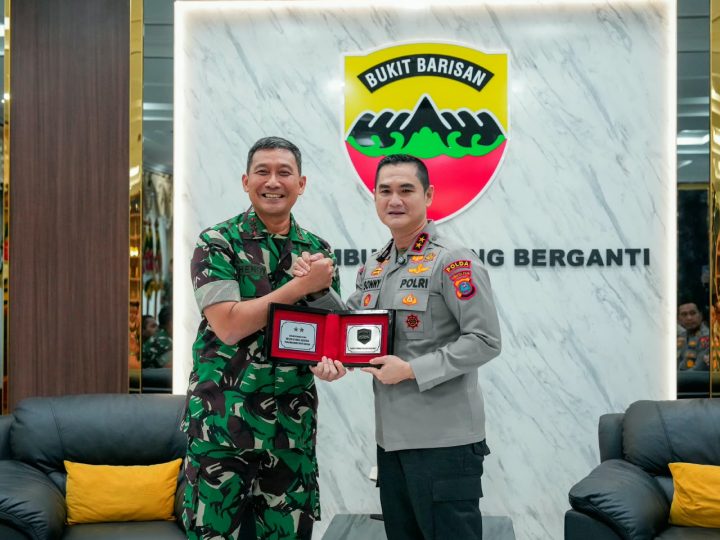 Kapolda Sumut Silaturahmi ke Kodam I/BB, Perkuat Sinergi TNI-Polri