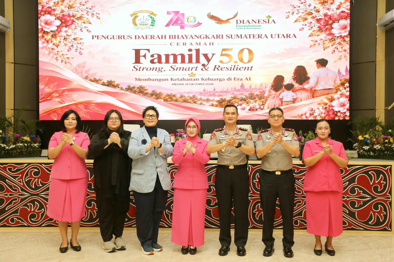 Kapolda Sumut Sonny Irawan Apresiasi Peran Bhayangkari dalam Mendukung Tugas Polri