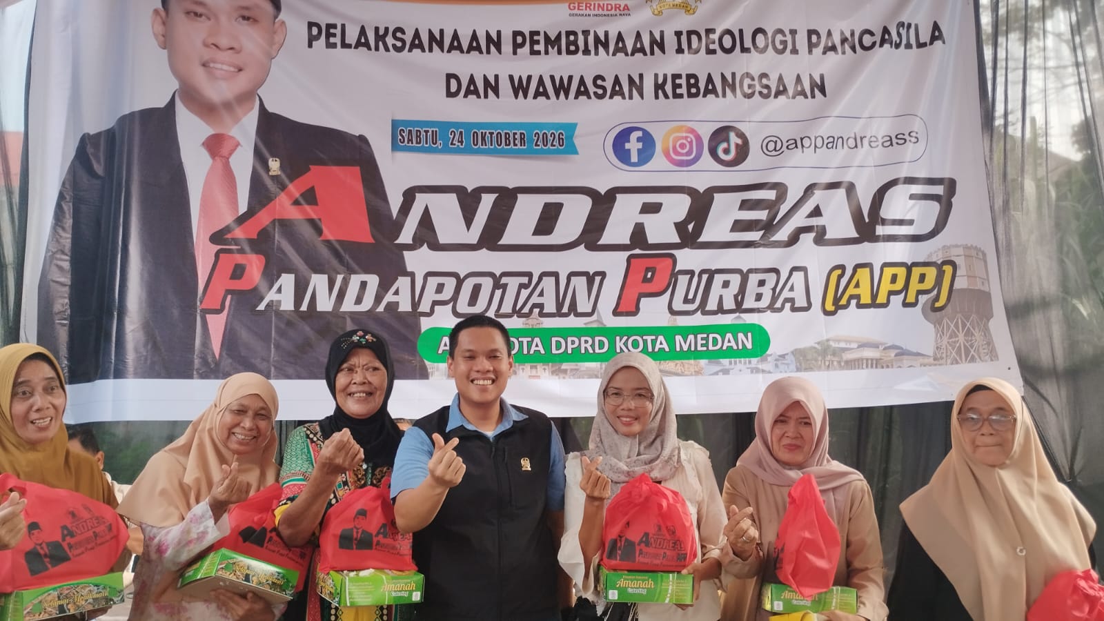 Andreas Purba Ajak Masyarakat Memahami Nilai-nilai Pancasila Dalam Lingkungan Keluarga dan Masyarakat
